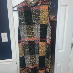 Plaid Sleeveless Dress